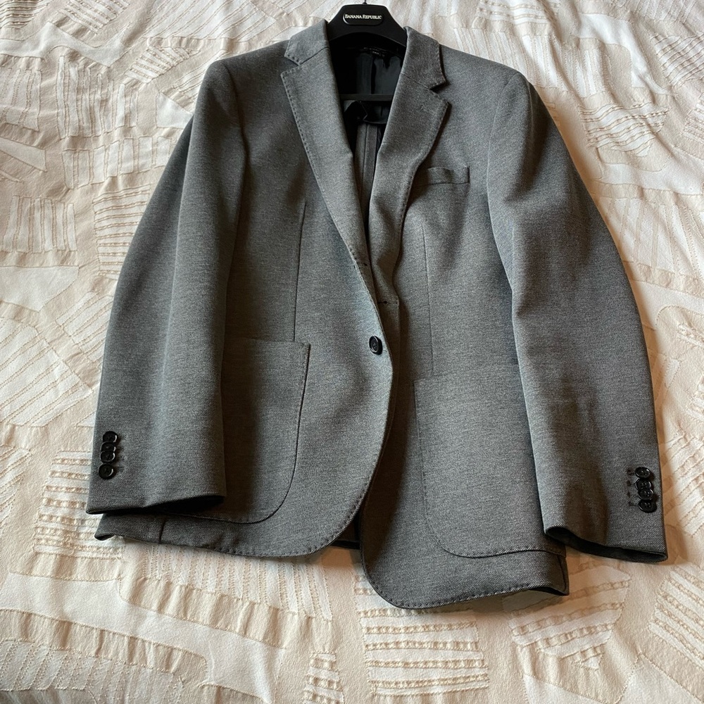 Banana Republic Stretch Cotton Blazer